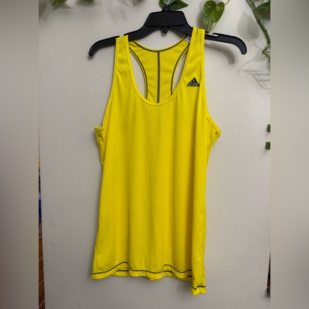 Adidas Women's Vibrant Yellow Racerback Tank